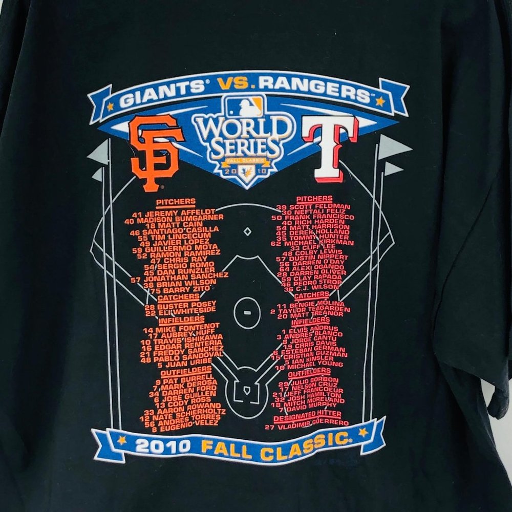 WORLD SERIES San Fransisco Giants Texas Ranger Tee - Picture 7 of 15